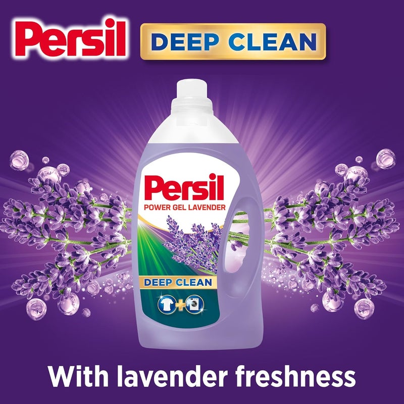 Persil Power Gel Liquid Laundry Detergent, With Deep Clean Technology, Lavender, Pack of Three, 3 x 4.8L - Image 5